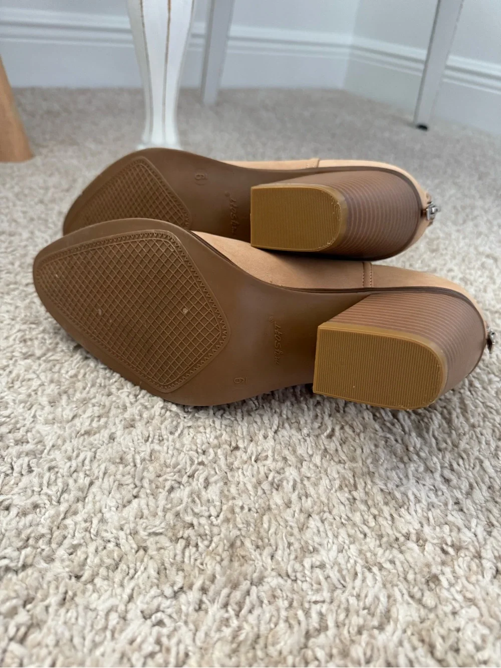 Tan Suede Pointed Cowgirl Ankle Boots - Picture 11 of 11